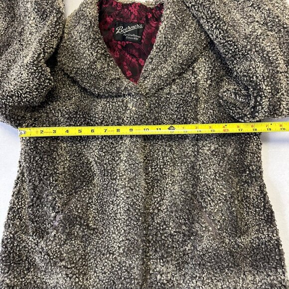 Vintage 60s Boerner's Curly Lamb Fur Coat Womens Size S? Gray Classic Winter - Picture 11 of 15